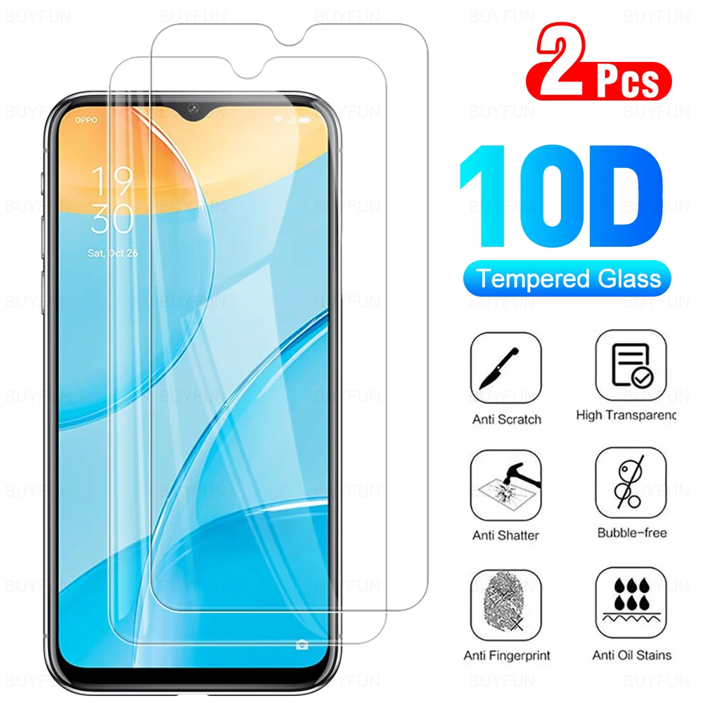 

2 шт. закаленное стекло для OPPO A15 A15s A16 A 15 S 16 OPO, защитная пленка для экрана, полное покрытие 10D, Защитная пленка для 6,52 "CPH2185