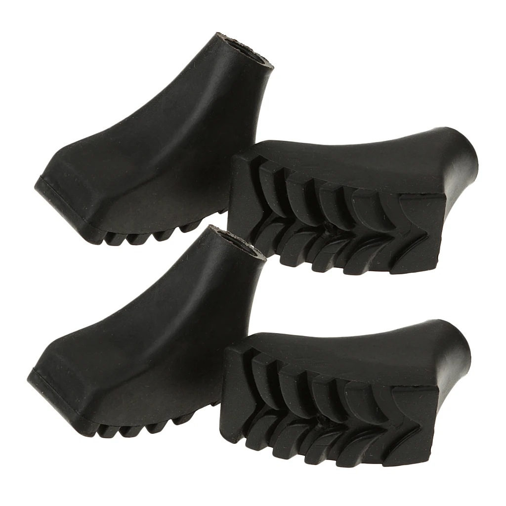 4 шт. резиновые лапы ноги наконечники молотки Пешие прогулки палка треккинг Полюс