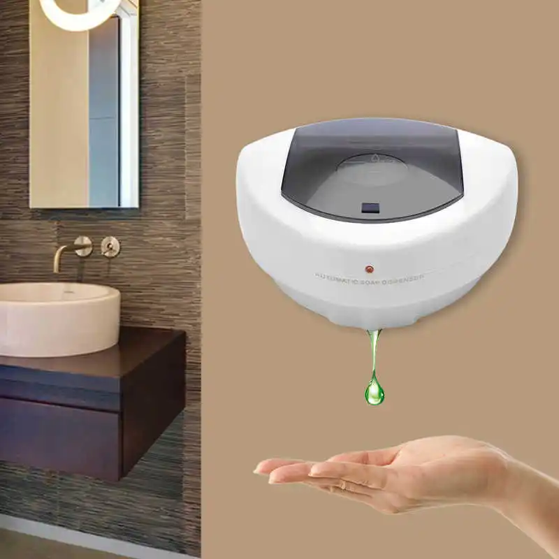 

500ml Automatic Sanitizer Soap Dispenser Sensor Touchless Hands Free Wall Mounted for Bathroom Kitchen