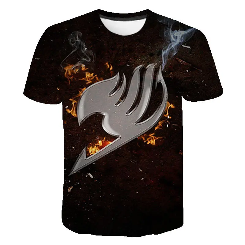 

3D Printed New Summer T Shirt Short Sleeve Fairy Tail Men Women Children Casual Streetwear Boy Girl Kids Fashion Cool Tops Tee