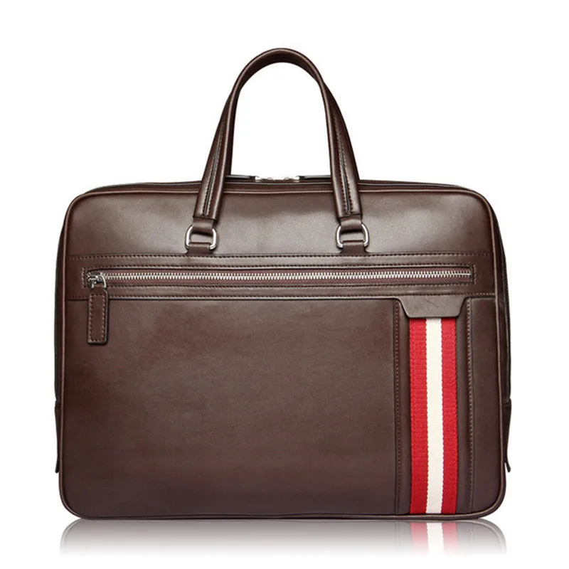 

Luxury Men's Genuine leather Bag handbag Brand Design fashion business Bag briefcase Natural Cowskin Shoulder Bag for man