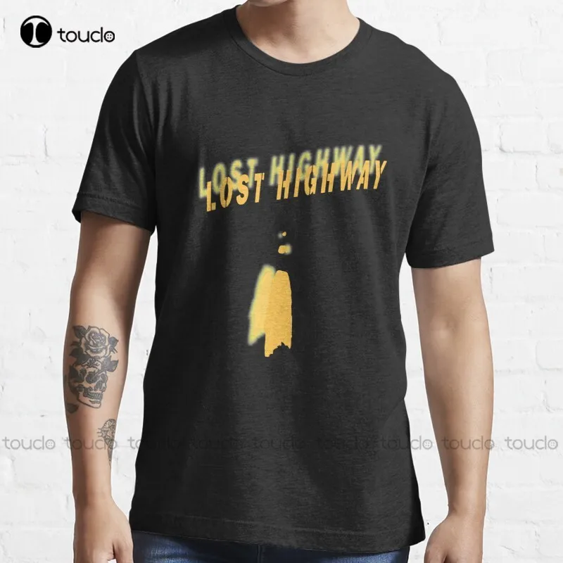 

Новинка, футболка из хлопка с надписью Lost Highway, милые рубашки, индивидуальные рубашки, Подростковая футболка унисекс с цифровой печатью, мод...