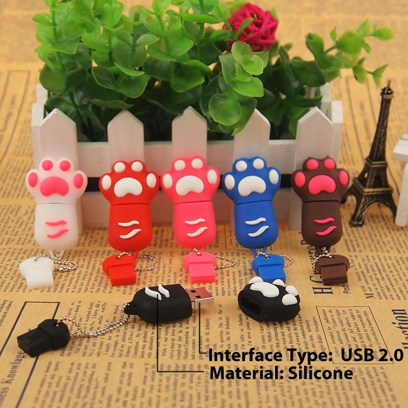 Usb флеш накопитель Bear paw с милым usb флешкой 32 Гб 64 ГБ 6 цветов карта памяти USB 2 0