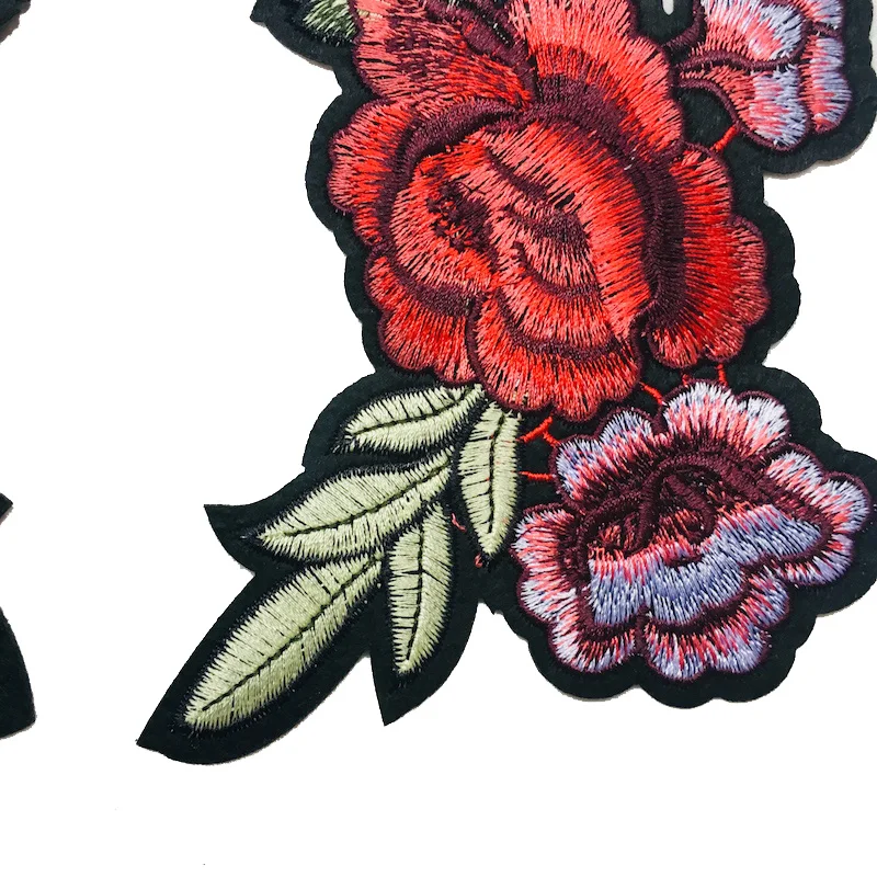 1Pair Iron On High Quality Fashion Brand New Exquisite Embroidery DIY Lace Flowers Applique Sewing Crafts Decoration LSHB491 | Дом и сад