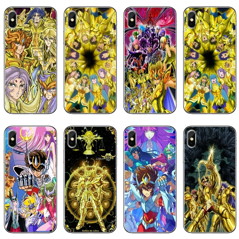 Аксессуары чехол для телефона Xiaomi Redmi Note 8 7 6 5A 4 Pro 7A K20 6A 4A 4X 5 Plus S2 Saint Seiya золотые