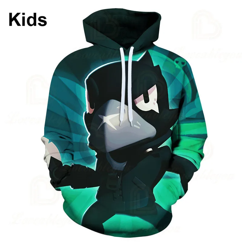 

3D Print Hoodie Sandy Shoot Kids Sweatshirt Leon Shooting Game Jacket Boys Girls Harajuku Cartoon Jacket Tops Teen Clothes