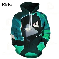 3d print hoodie sandy shoot kids sweatshirt leon shooting game jacket boys girls harajuku cartoon jacket tops teen clothes