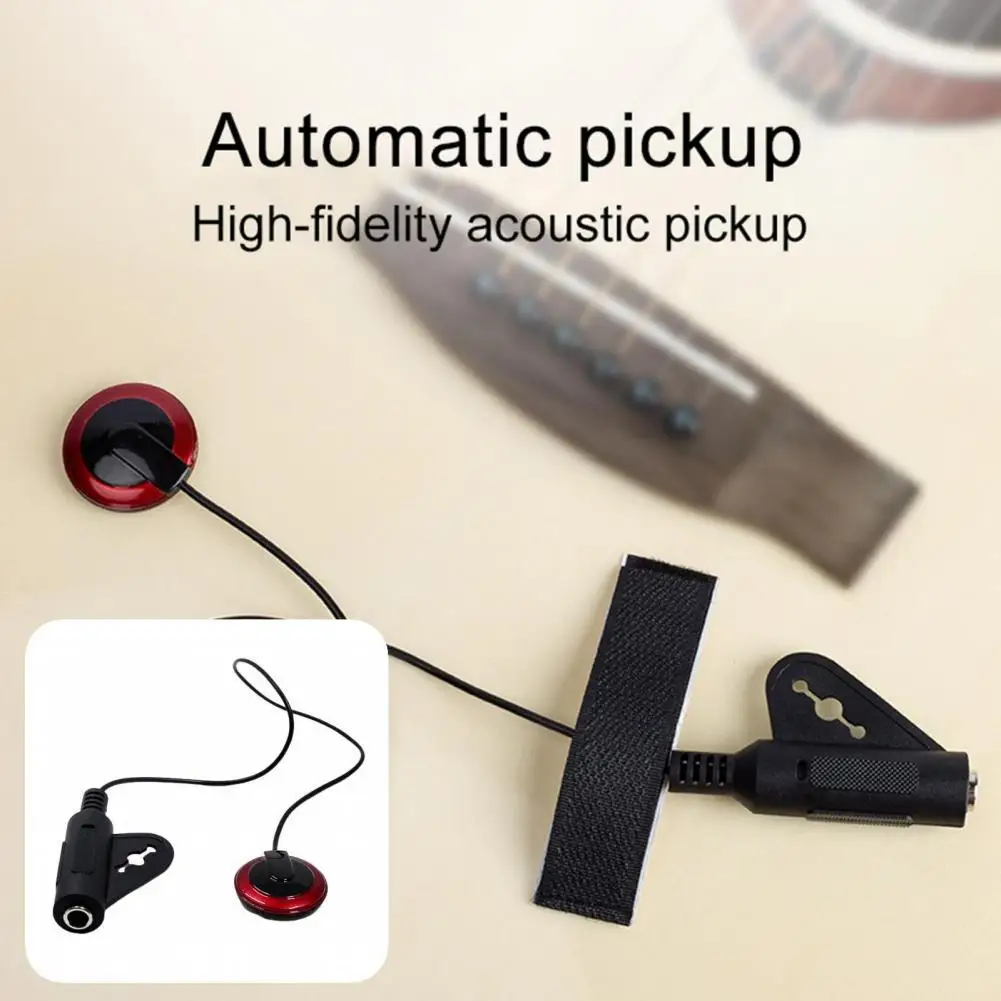 

Запчасти для гитары, пикап для акустической гитары, компактный Практичный простой в установке укулеле