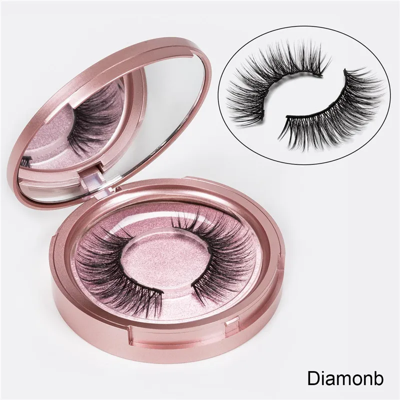 Diamond ISEEN 3D норковые ресницы магнитные ресницы накладные ресницы и изысканная упаковка Магнитная подводка для глаз многоразовые инструменты для макияжа - Цвет: Diamond
