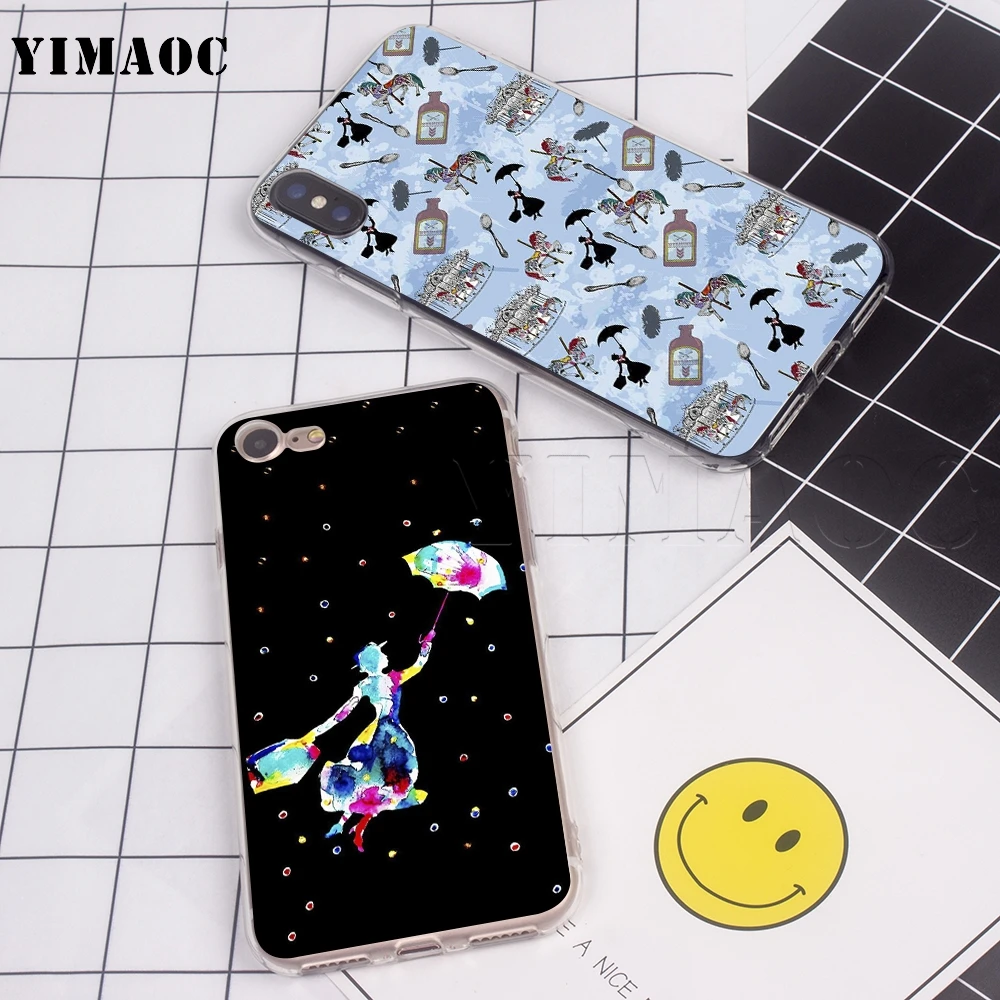 Мягкий силиконовый чехол YIMAOC Mary Poppins для iPhone 11 Pro XS Max XR X 8 7 6 6S Plus 5 5s se | Мобильные