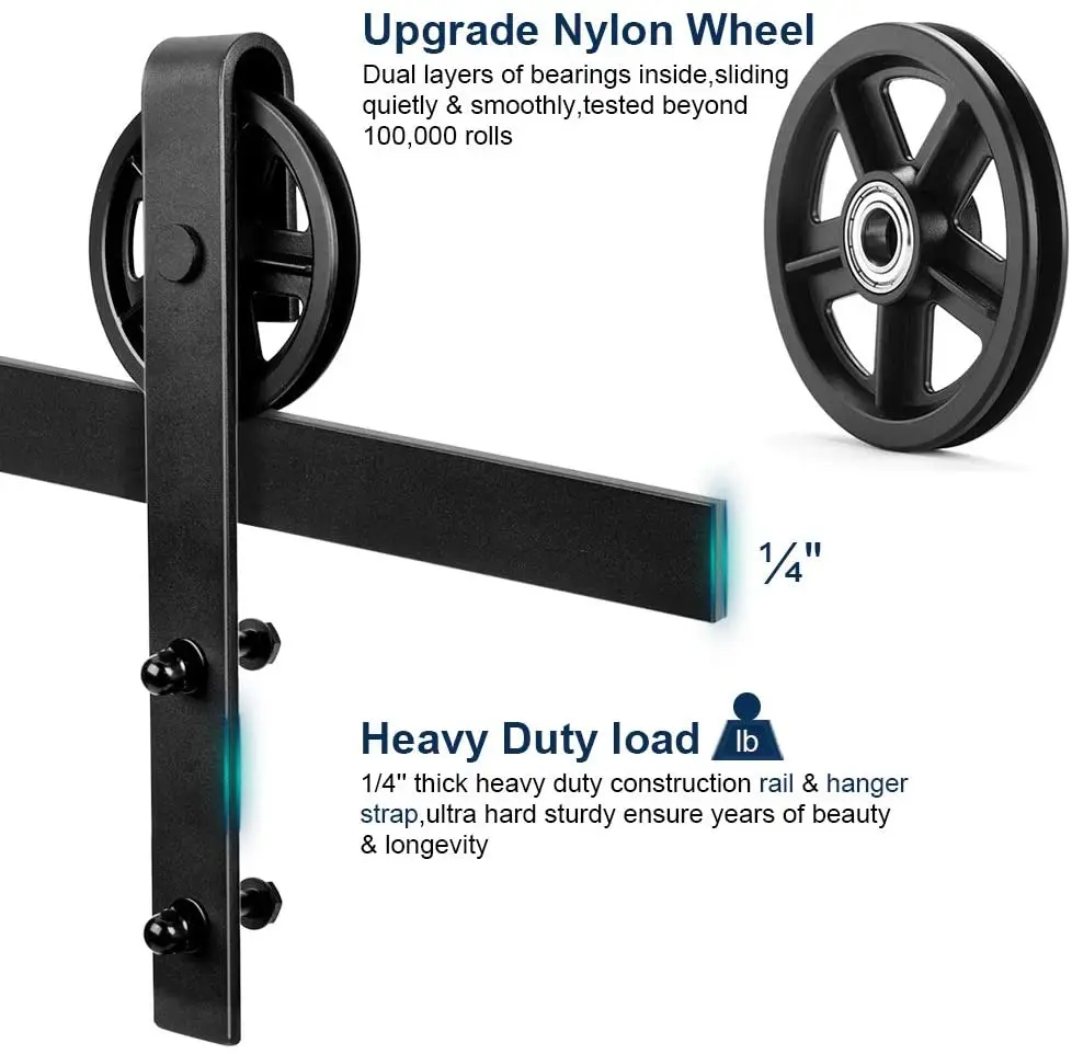 Большие колеса двойная дверь сверхмощные строительные дорожки и ролики горки
