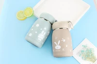 portable 320ml water bottle for kids 304 rabbit print stainless steel vacuum cup cute bottle student gift mug