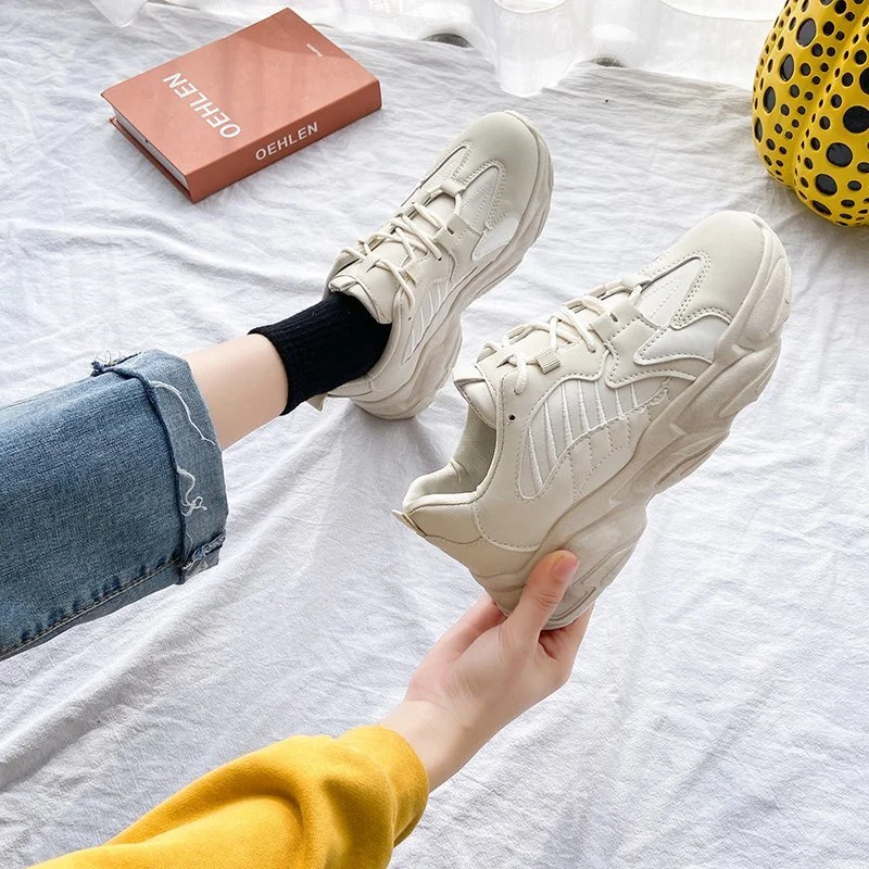 

Vulcanized Shoes Women Casual Platform Sneakers Fashion Thick Bottom Sport Ladies Trainers Chunky Sneakers Women Basket Femme