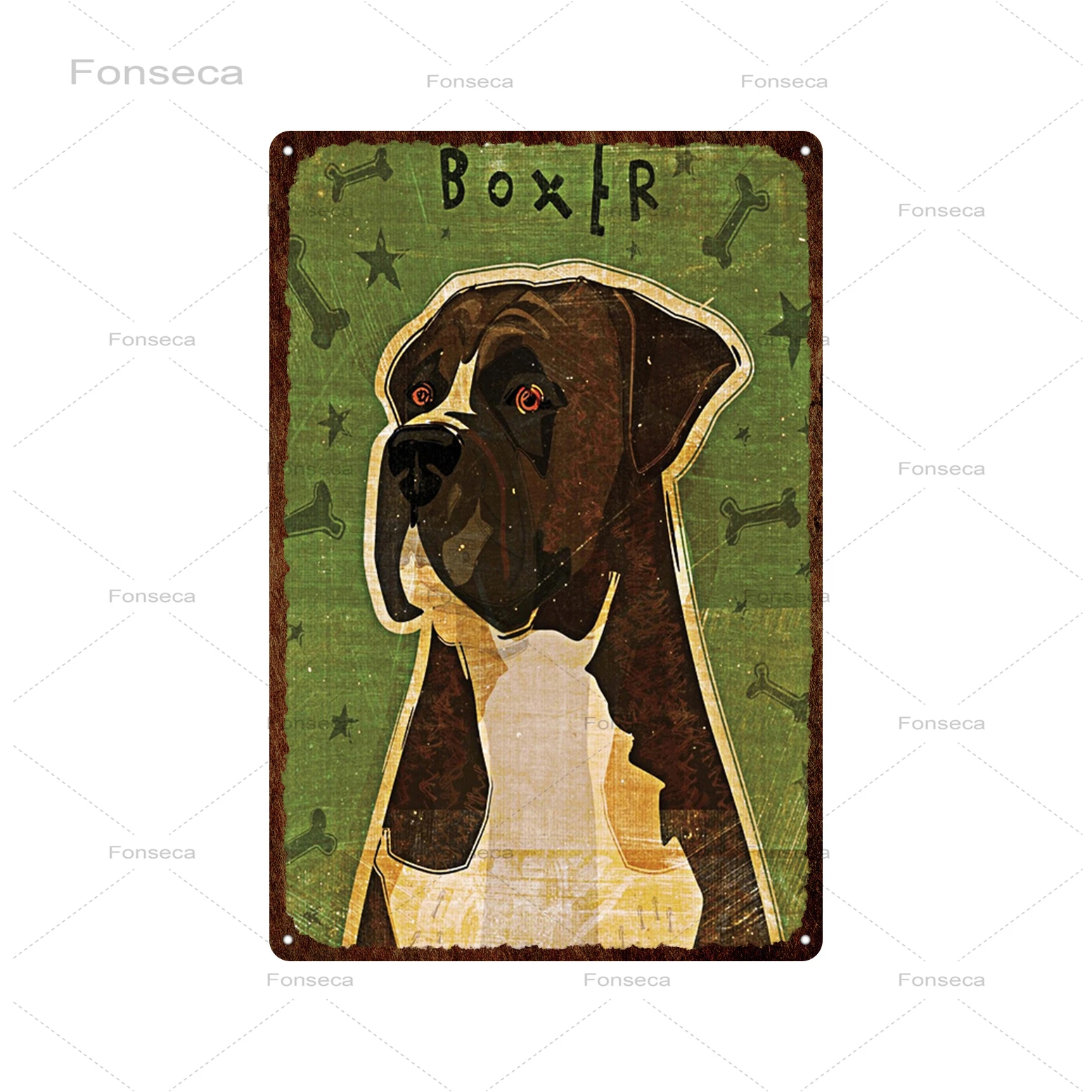 Милые собаки винтажный металлический жестяной знак Милый Постер дружбы домик