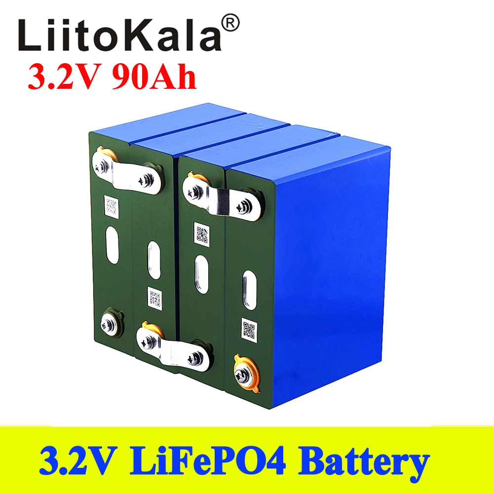 

Литий-фосфатная батарея Liitokala, 3,2 в, 90 Ач, 12 В, 24 В, 48 В, 90000 мАч