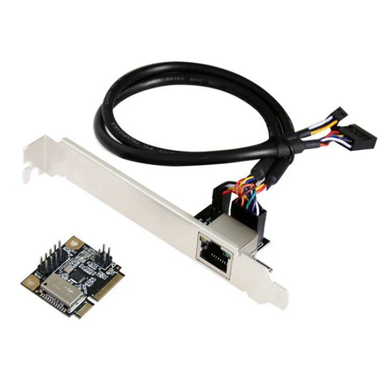 

Mini PCI-E to Gigabit Network Card 1000M RJ45 Port Wired PCIe Desktop PC Network Card RTL8111H Mini PCI Express Adapter