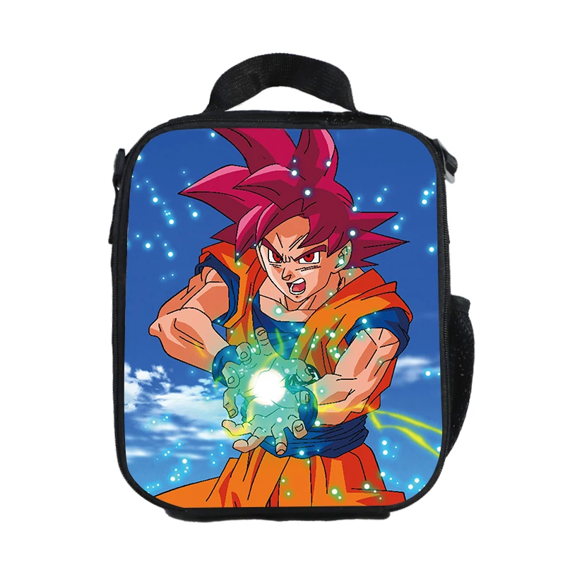 WCB-QLZ35 Аниме «Жемчуг дракона» "Ланч-бокс" Goku Saiyan контейнер для еды для хранения коробки, футляр контейнер органайзер для мальчиков и девочек, сумка для обеда - Цвет: WCB-QLZ35