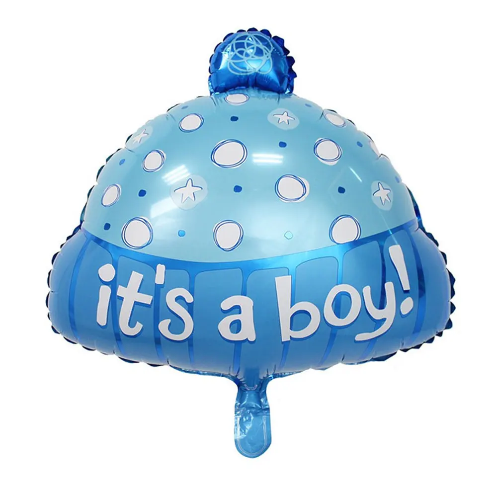 Шапка для мальчиков и девочек шары из фольги с надписью Пол реб украшение на день