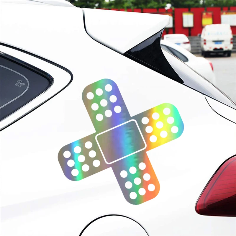 15*15 см Автомобильная наклейка Забавный JDM BAND помощь в покрытии царапин наклейки