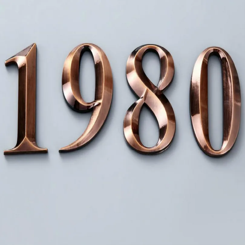 ABS гальванический DIY 3D 70*45 мм номер двери офиса отеля дома дверной Знак Домашний