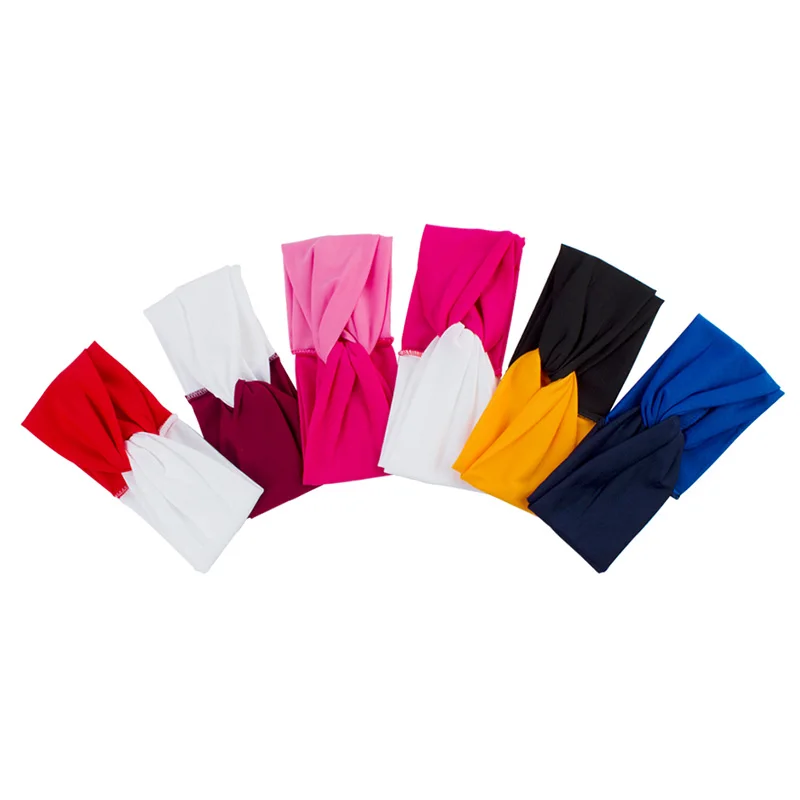 

Geebro, 3 шт., женская модель, обруч для головы с узлом, Женская перекрестная повязка на голову, витая Спортивная стрейч-лента для йоги, хлопковая...