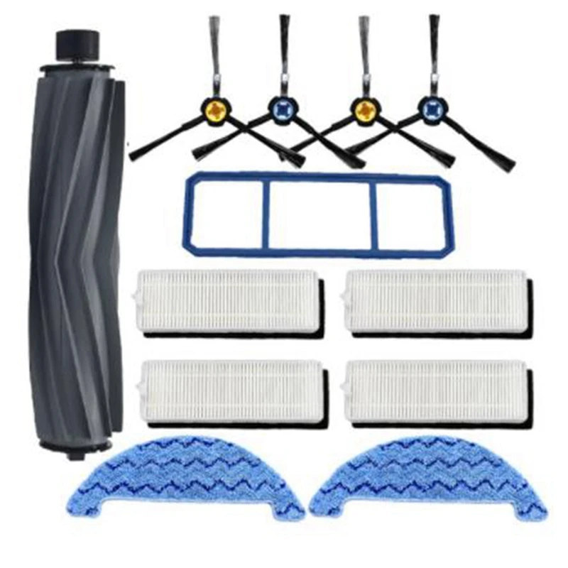 

TOP!-Main Brush Side Brush Primary Dust Filter for Chuwi Ilife A7 A9S Vacuum Cleaner Parts Replacement Filter Mop Cloth