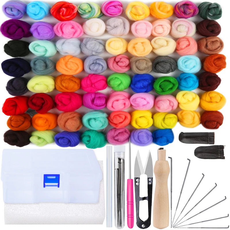 

Набор для валяния иглой LMDZ 9/24/36/70 цветов, материал из шерстяного волокна, набор инструментов ручной работы, посылка аров для творчества