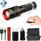 Litwod Z251511 XM-L T6 4000lm с микро-флеш-накопителем USB для работы с Перезаряжаемые Led фонарь с приближением, 3 режима фонарь для 18650 с USB кабелем для кемпинга