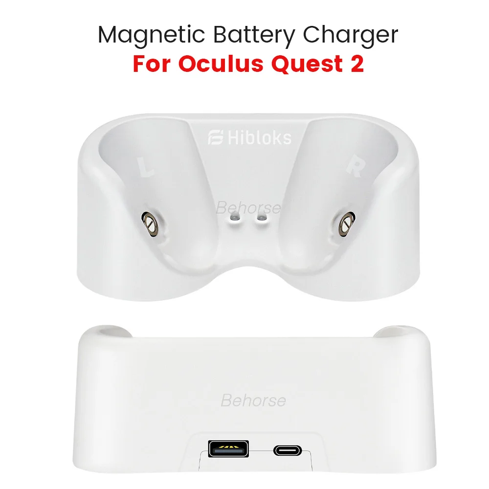 

Для Oculus Quest 2 Магнитная Зарядная база Виртуальная реальность гарнитура геймпад USB быстрая зарядка док-станция Подставка для Quest2 VR аксессуары