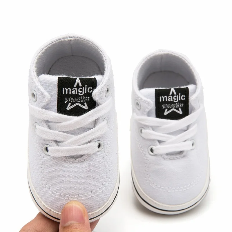 

New Baby Boys Girls Canvas Shoes Sneaker First Walkers Newborn Baby Toddler Prewalker Fashion High Quality For 0-12 Month