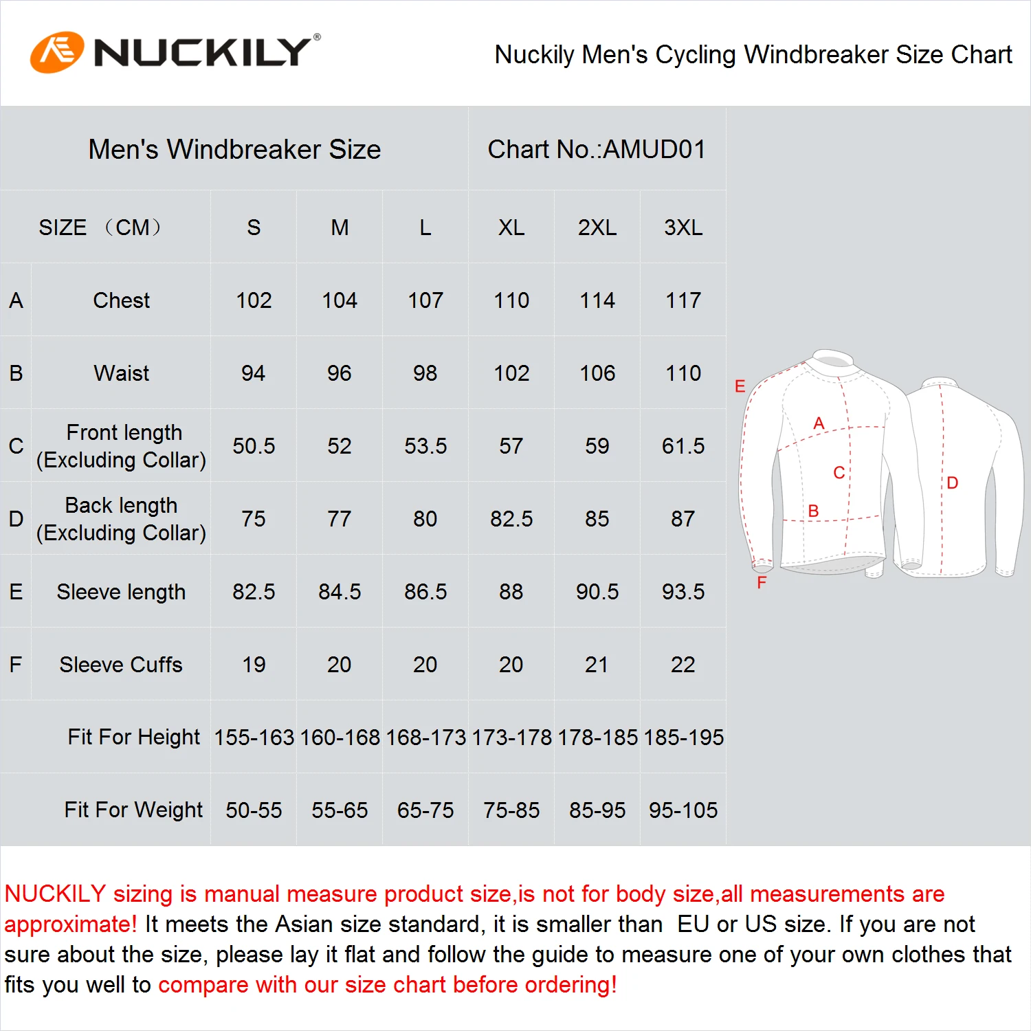 

NUCKILY Men's Tpp Coat Cycling Jacket Windbreaker Bicycle Jersey MTB Road Cycling Clothing Windproof Waterproof Long Bike Jersey