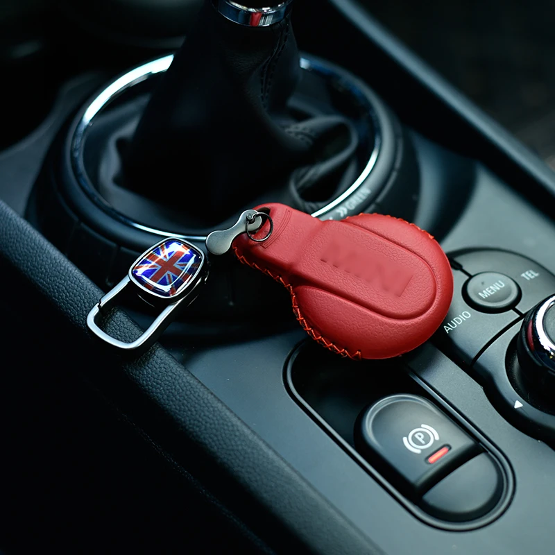 Чехол из натуральной кожи для автомобильного ключа, чехол для MINI Cooper F54 F55 F56 F57 F60, украшение для дистанционного ключа, модификация для автомобиля