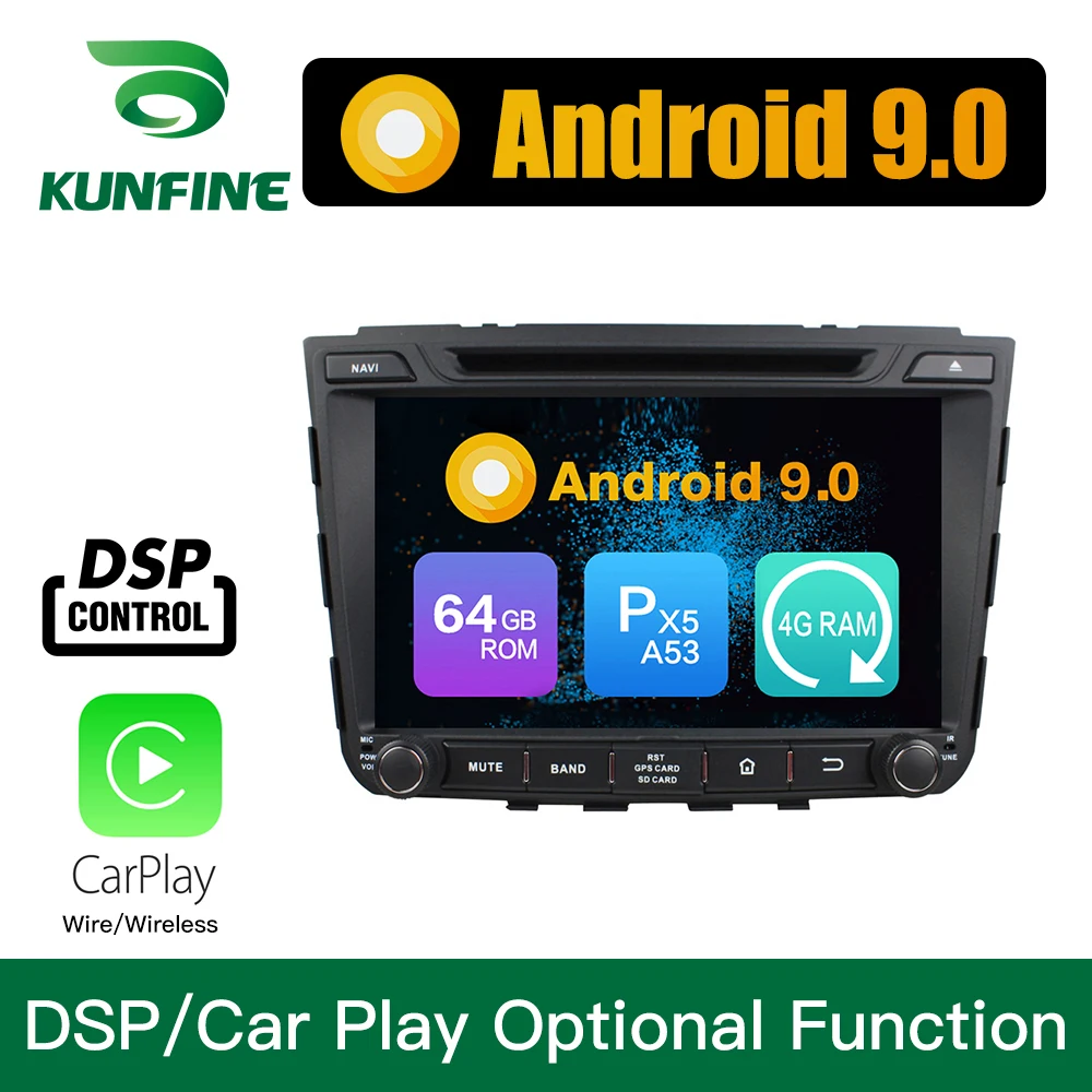 Android 9,0 Восьмиядерный 4 Гб ОЗУ 64 Гб ПЗУ автомобильный DVD gps мультимедийный плеер стерео для hyundai IX25 CRETA радио