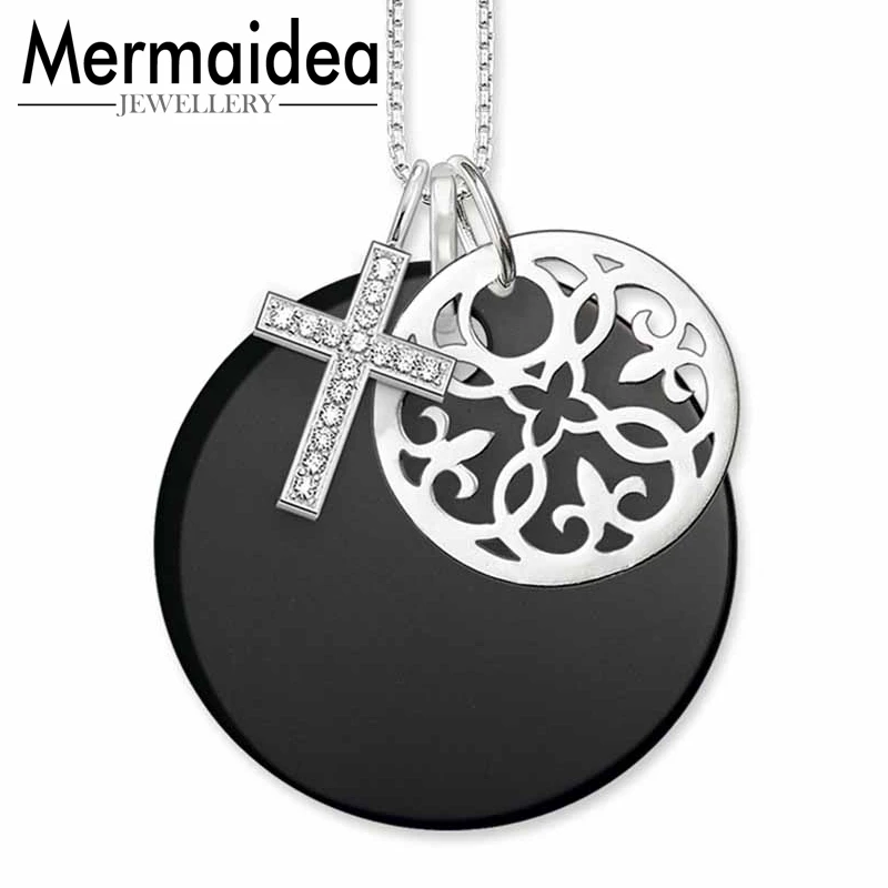 Ожерелье Крест Орнамент 2020 совершенно новый посеребренный звено цепи модные