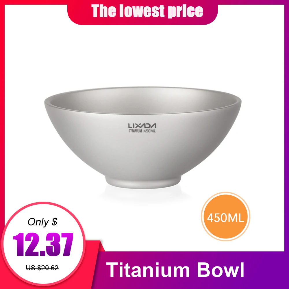 Титановая Двойная Стенка обеденная чаша походная мини чайная чашка кофейная