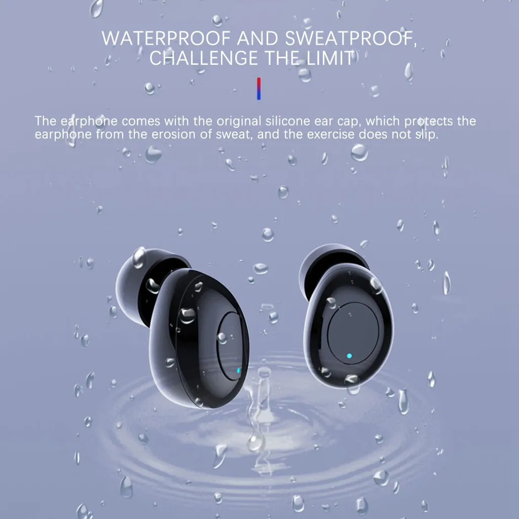 Беспроводные наушники 40 # IPX7 водонепроницаемые TWS Bluetooth 5 0 спортивные