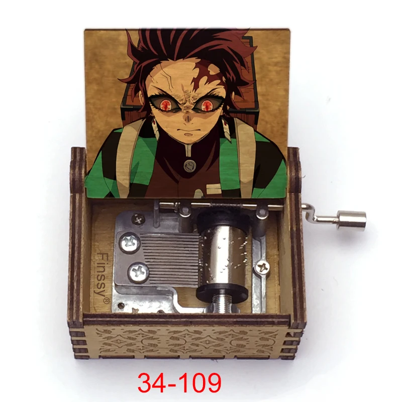 New Music Box demon slayer Kimetsu no Yaiba gurenge music theme cosplay fans Birthday Christmas Gift Hand ed | Украшения и