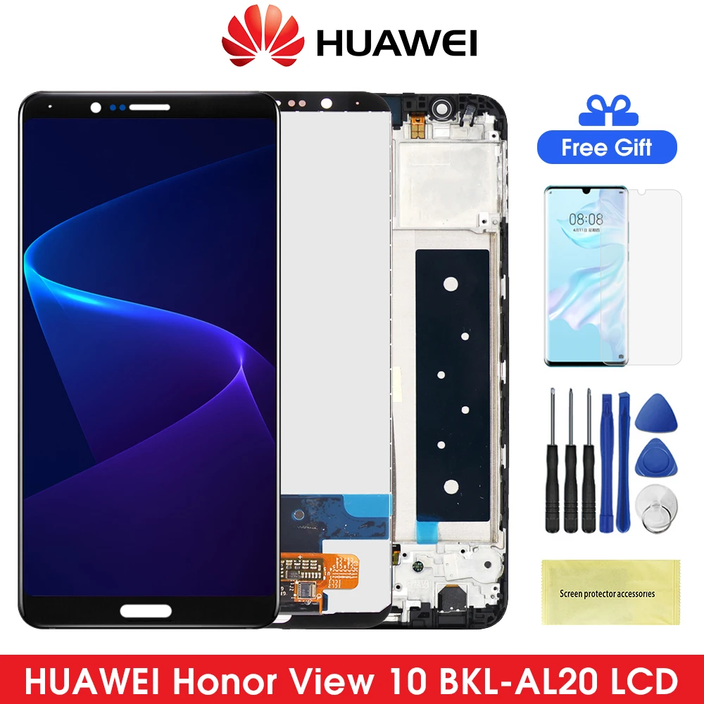 ЖК дисплей 5 99 дюйма для Huawei Honor View 10 с сенсорным экраном и дигитайзером в сборе со