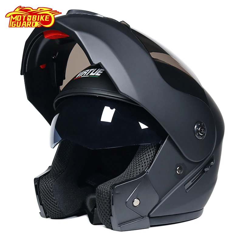 Casco мотоциклетный шлем с двойным козырьком женские откидные шлемы мужской на все
