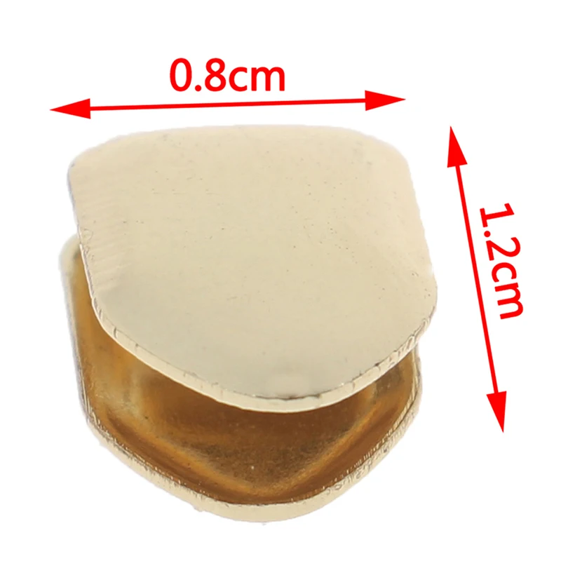 

14K Gold Plated HipHop Teeth Grill False Whitening Plated Small Single Tooth Cap