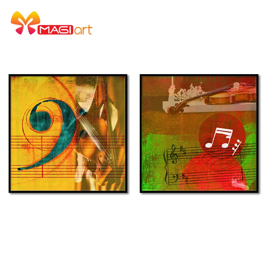 

Cross stitch kits Embroidery needlework sets 11CT water soluble canvas patterns 14CT Abstract painting Beating notes-NCMS019