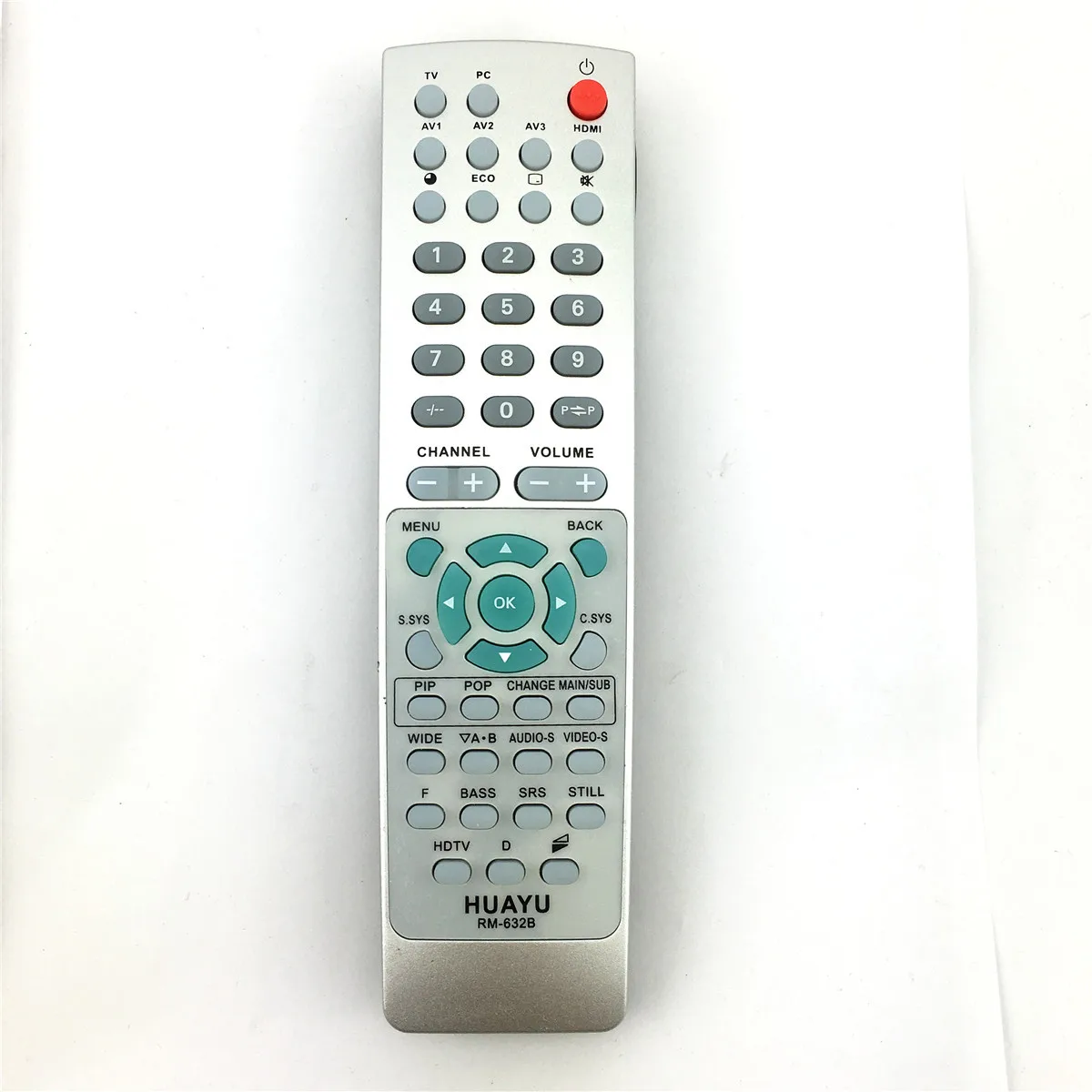 

The English version is suitable for Sanyo TV remote control, Huayu rm-632b general jxppr jxmga jxmgc, etc