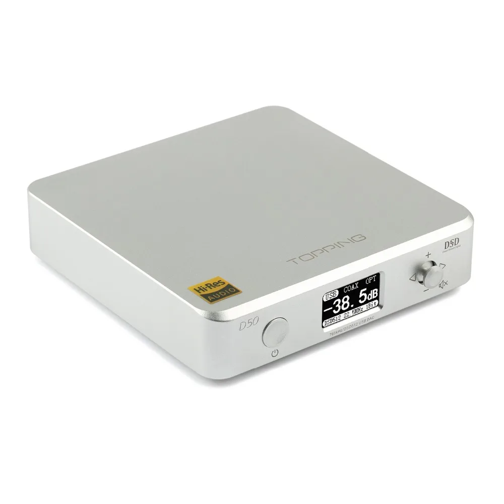 Мини Hi Fi аудио декодер D50 / 50S ES9038Q2M *2 USB DAC XMOS XU208 DSD512 32 бит/768 КГц OPA1612 USB/OPT/COAX