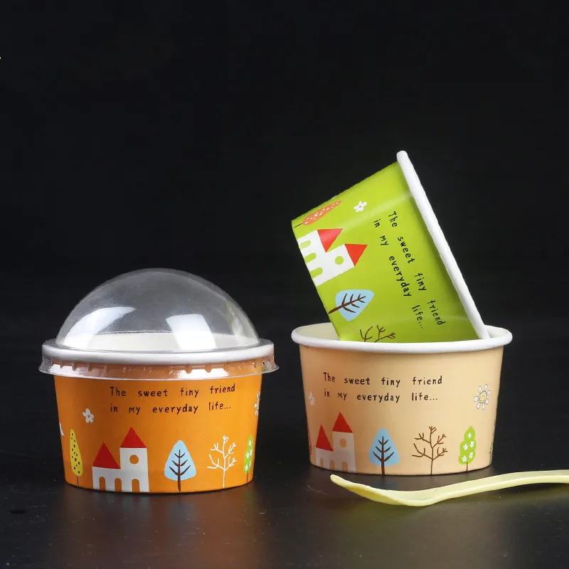 100 шт высокое качество одноразовые стаканы для мороженого детский день рождения
