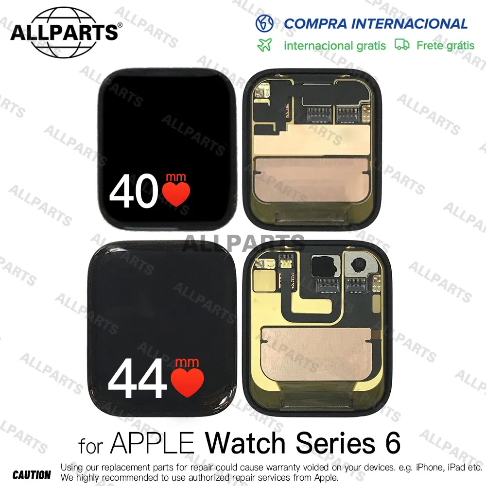Pantalla LTPO OLED para Apple Watch Series 6 S6, Digitalizador de pantalla t&aacute;ctil LCD de 40mm, 44mm, 2292, A2294, A2376, A2291, A2293, A2375 ORI-0