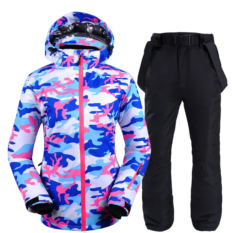 -30 женский зимний костюм для сноубординга водонепроницаемые ветрозащитные