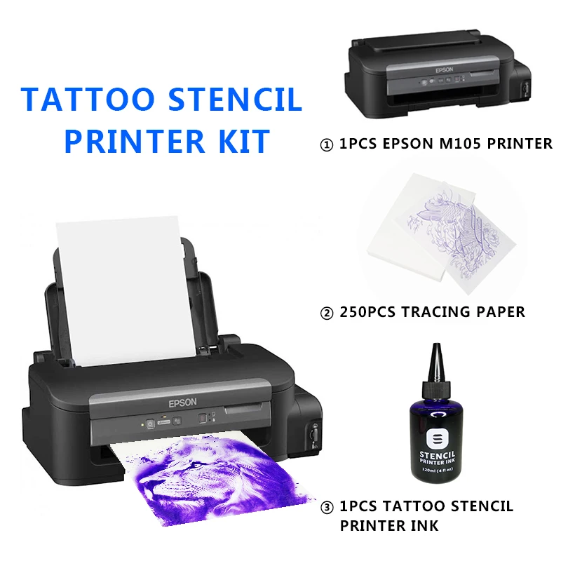 Tattoo Transfer Stencil Printer InkJet Kit A4 Pacon Tracing Paper Thermal Transfer Paper Tattoo Accessories New Technology
