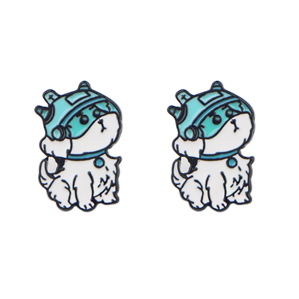 

LT245 Comics Anime Icons Dog Earrings Cartoon Cute Animal Stud Earrings for woman Girls Kids Fashion Jewelry Gift