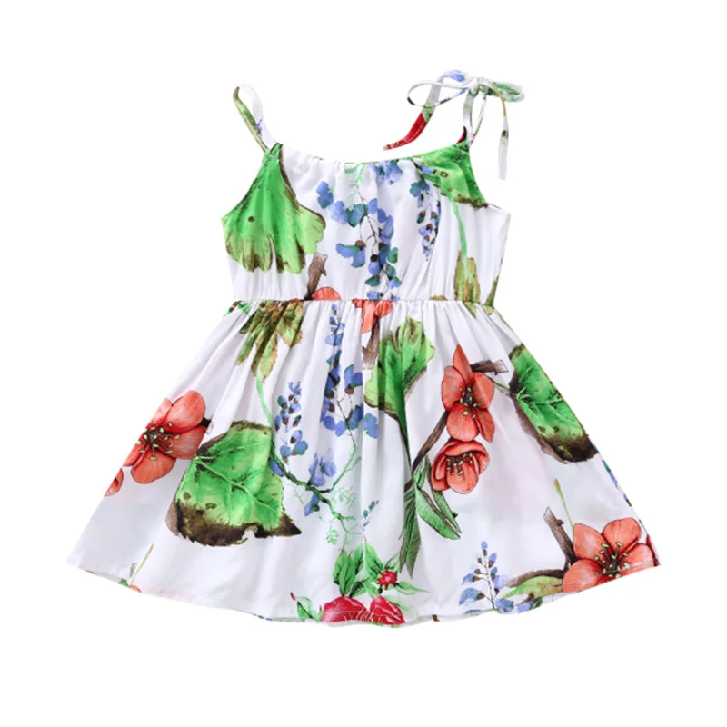 Детское платье 2020 новое модное для девочек Платье на бретелях Infantile платья из