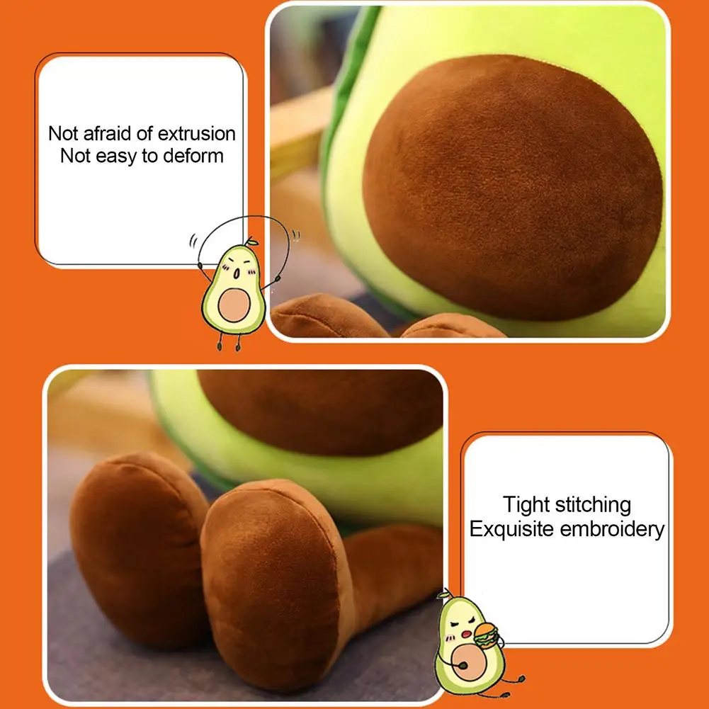 

30-85CM Avocado Stuffed Plush Toy Soft Throw Pillow Fruit Stuffed Plush Toy Hugging Pillow Doll For Children Birthday Gifts